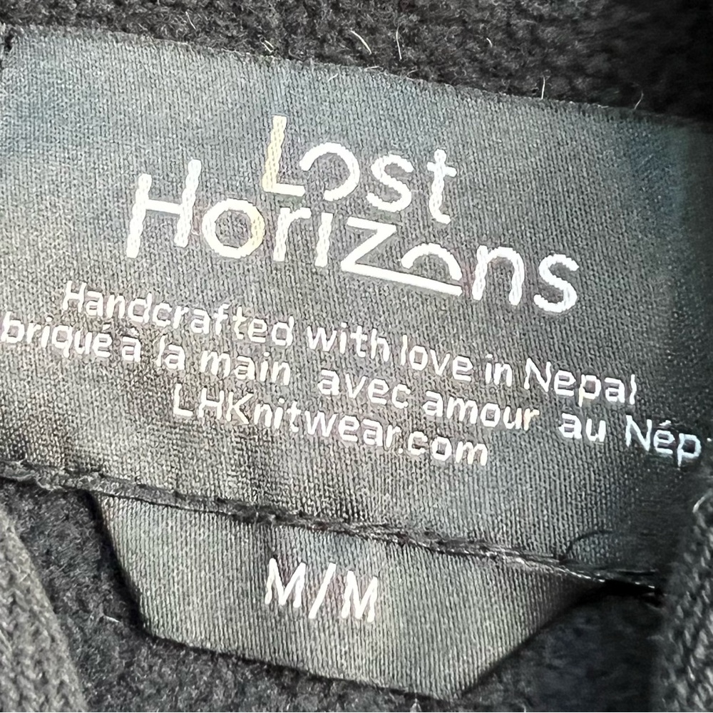 Lost Horizons NEW Selkirk Wool Fleece Line Hooded Patchwork Sweater Men’s M - Picture 9 of 12